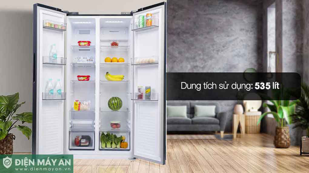 Tủ lạnh Funiki Inverter 535 lít Side By Side HR SS8535SDG